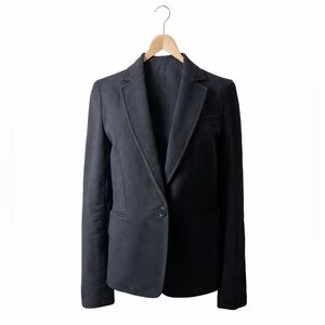 Marc Jacobs Dark Navy Blazer Jacket Size 6 Tailored Classic Workwear Chic
